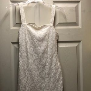 Hollister white lace dress